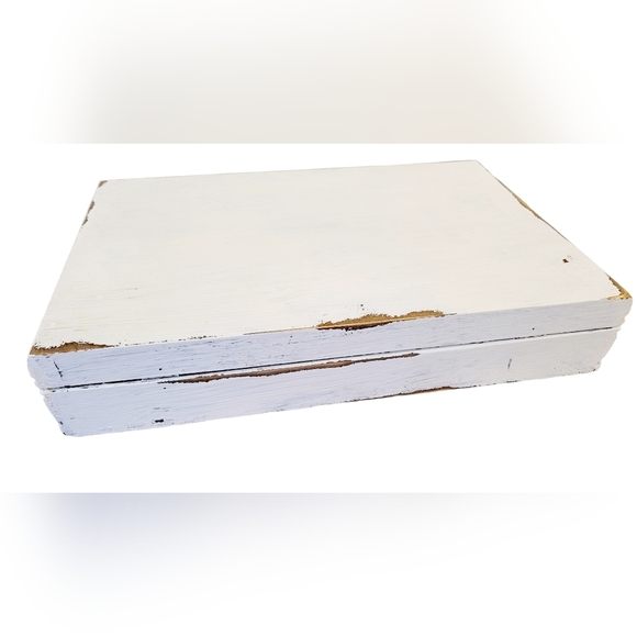 William Rogers & Son Anti Tarnish Flatware Storage Box Painted Farmhouse… - Picture 3 of 6